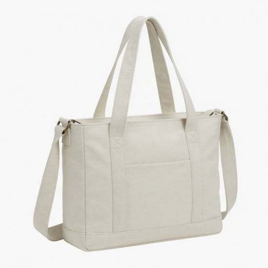 Women's Girls Canvas Preppy Campus Shoulder Bag Handbag Shopping Bag Satchel Totes