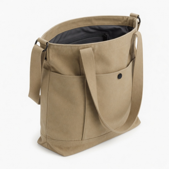 Women's Girls Fashion Canvas Shoulder Bags Messenger Large Capacity Tote Bag Shopping Bags