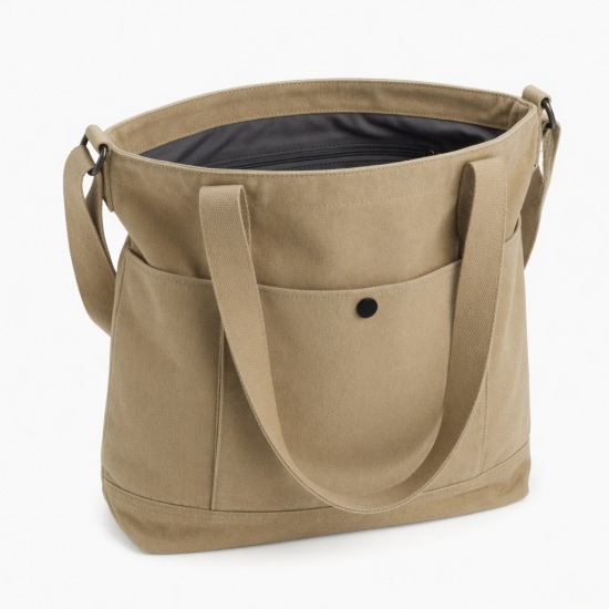 Women's Girls Fashion Canvas Shoulder Bags Messenger Large Capacity Tote Bag Shopping Bags