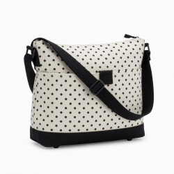 Ladies Polka Dot Canvas Bag Women Fashion Shoulder Bags Crossbody Casual Messenger Bag（7