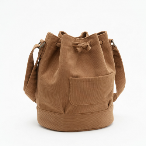 Fashion Corduroy Women's Bag Trend New Handbags Niche Versatile Bucket Shoulder Bags