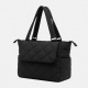 Women's Quilted Bag Spacious Padded Shoulder Carryall Casual Handbag for Women