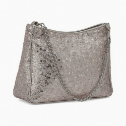 Women's Glitters Sequins Handbag Elegant Shoulder Bag Evening Purse for Work Shopping and