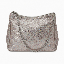 Women's Glitters Sequins Handbag Elegant Shoulder Bag Evening Purse for Work Shopping and