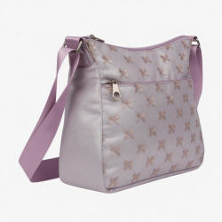 Sparkling Bows Design Women's Shoulder Bag Practical Polyester Gym Essential Bag