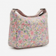 Trendy Women's Floral Shoulder Bag Nylon Underarm Purse Spacious Handbag For Work Casual