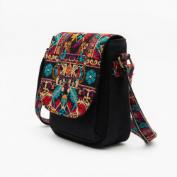 Ethnic style embroidery bag women's bag embroidery messenger mini bag flip change mobile