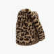 1pc Plush Shoulder Bag, Leopard Print Women's Bag, Fur Bag Cross-body Bag