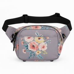 1pc Women'S Adjustable Waist Bag - Convertible Crossbody Purse with Floral pattern,