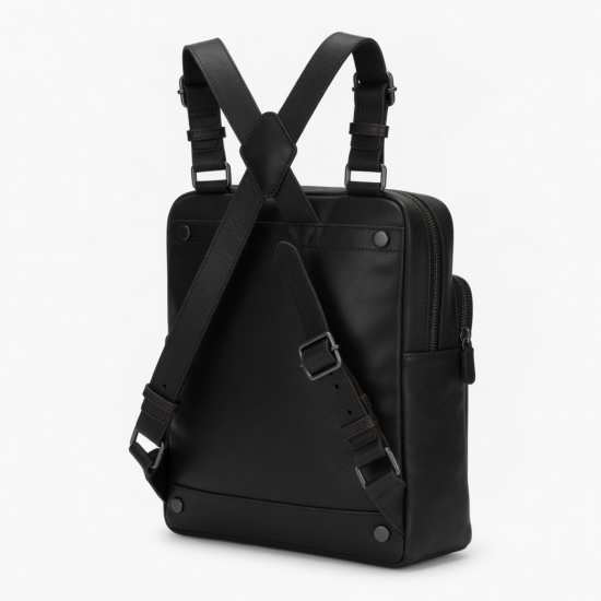 Women's Men's Leather Suspender Bag Chest Shoulder Bag Crossbody Bag Backpack