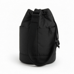 Nylon Crossbody Bag for Women - Fashionable Drawstring Bucket Bag with Versatile Phone