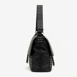 Fashion-Forward Studded Shoulder Bag Roomy PU Crossbody Lightweight Design For Women's