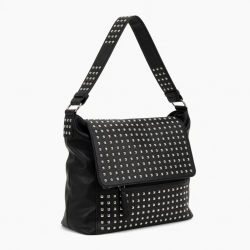 Fashion-Forward Studded Shoulder Bag Roomy PU Crossbody Lightweight Design For Women's