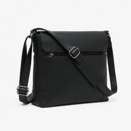 Functional 4Pcs Women's PU Leather Crossbody Bag Adjustable Shoulder Strap