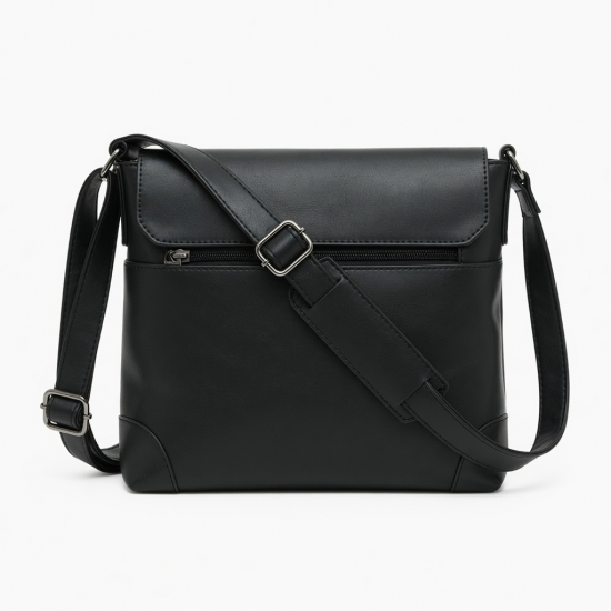 Functional 4Pcs Women's PU Leather Crossbody Bag Adjustable Shoulder Strap