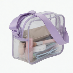 Shoulder Bag Waterproof Leisure Bag for Girl Women Clear Fashion Cosmetics Bag