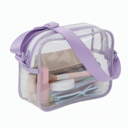 Shoulder Bag Waterproof Leisure Bag for Girl Women Clear Fashion Cosmetics Bag