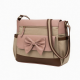 Spacious Women¡¯s Shoulder Bag Color Combination Functional Compartments Fashionable Bows