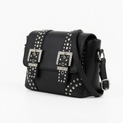 Women's Evning Purse PU Shoulder Bag Buckles Punk Studded Designs Fashionable Underarm