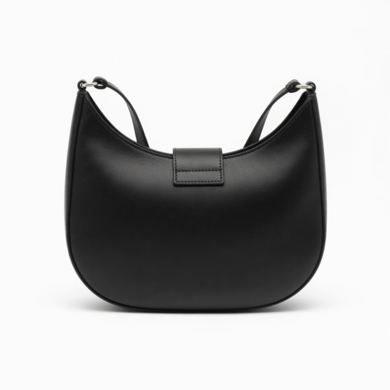 Women's Small Crescents Shoulder Bag Leather Hobo-Purse Clutch Underarm Bag with