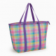Colorful Mesh Beach Toted Bags Swimming Pool Bag Organizers Travel Cosmetic Bag Foldable