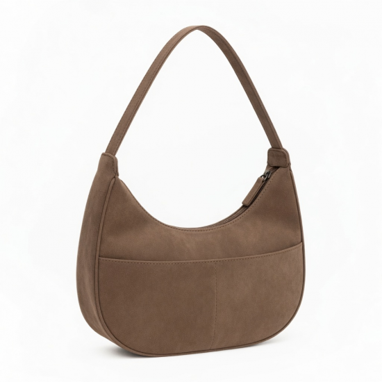 Hobos Bags Women,Faux Suedes Shoulder Handbag,Stylish Crescents Shoulder Bag