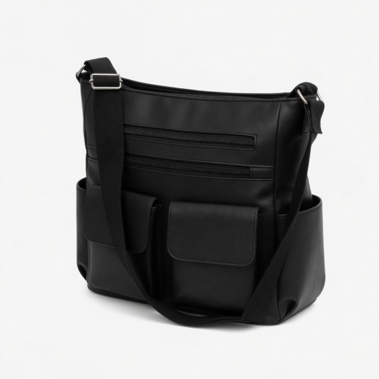 Womens PU1eatherBag With Multiple Pockets Shoulder Bag For Casual And Travel Use