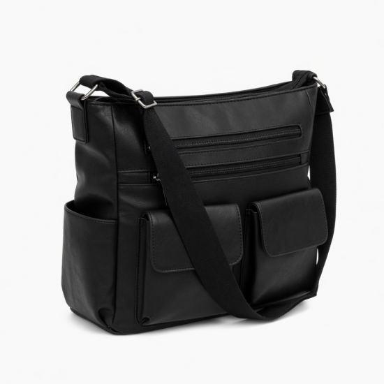 Womens PU1eatherBag With Multiple Pockets Shoulder Bag For Casual And Travel Use