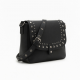 Punk Styles Shoulder Bag for Women PU Leather Studded Crossbody Bag Elegant Underarm