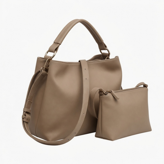 Women Purses and Handbags Top Handle Soft PU Shoulder Bag Set With Adjustable Strap